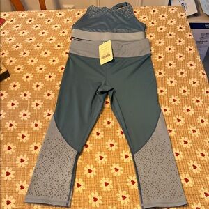 Fabletics Blue and Gray Leggings